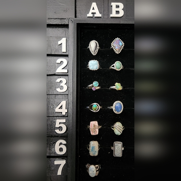 NEW Size 6.5 Genuine Sterling Silver Rings - Picture 1 of 10